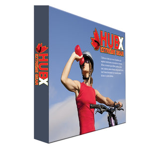 10w X 8h. iFoxx Step & Repeat Back Drop Large Straight Single-Sided Graphic Package With End Caps