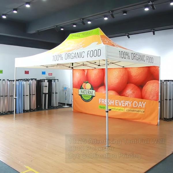 Tent Full Double-Sided Backwall 10', 15', and 20'