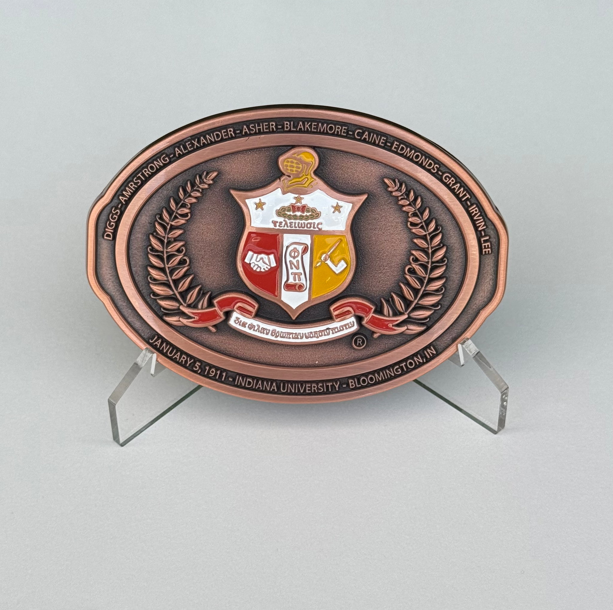 3.5" Coat of Arms - Kappa Alpha Psi Belt Buckle (Only 100 Made)