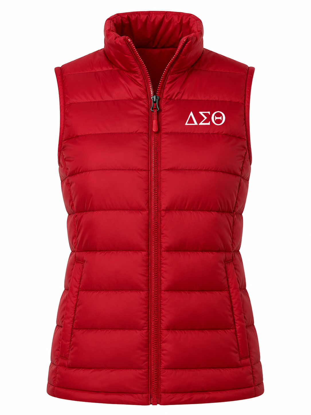 Embroidered Delta Sigma Theta Bubble Vest (Red or White)