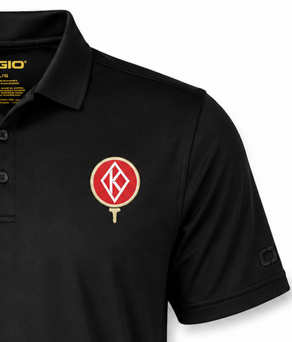 Floating K Golf Tee Polo Black