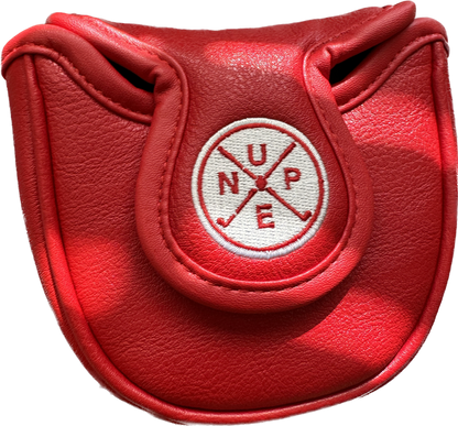 Red Nupe Cross Mallet Putter Cover - iFoxx