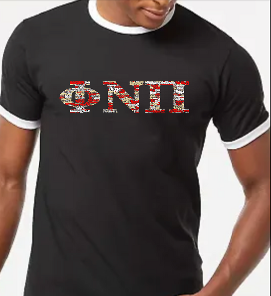 Phi Nu Pi Founders Ringer Tee