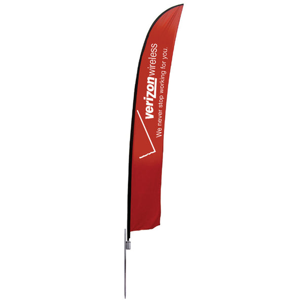 Small to Extra Large Feather Flag - Spike-Base Single-Sided Graphic Package, Flags, WSDisplays - ifoxx displays