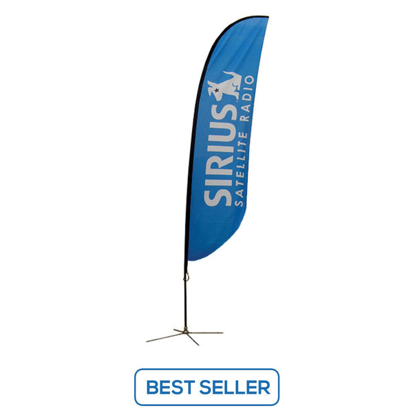 Small to Extra Large Feather Flag - X-Base Single-Sided Graphic Package, Flags, WSDisplays - ifoxx displays