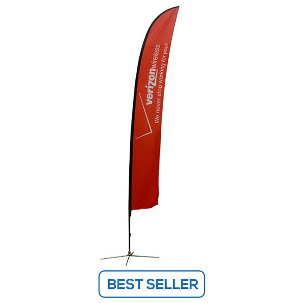 Small to Extra Large Feather Flag - X-Base Single-Sided Graphic Package, Flags, WSDisplays - ifoxx displays