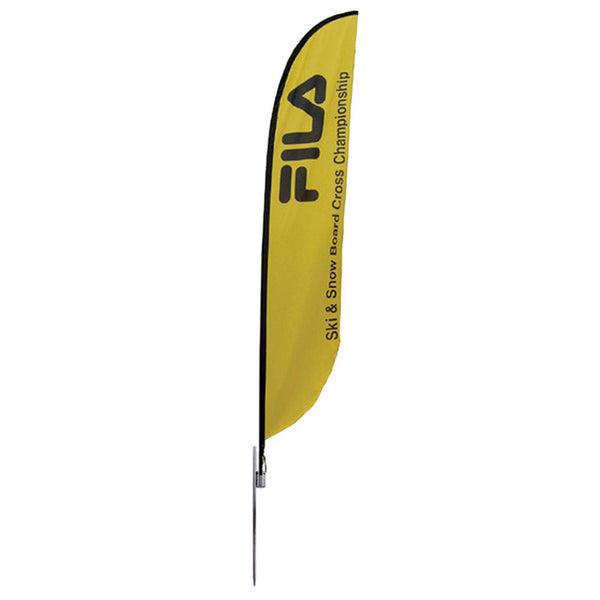 Small to Extra Large Feather Flag - Spike-Base Single-Sided Graphic Package, Flags, WSDisplays - ifoxx displays