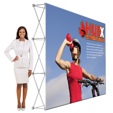 10w X 8h. Foxx Step and Repeat Back Drop Large Straight Single-Sided Graphic Package (No Endcaps), Popups, WSDisplays - ifoxx displays